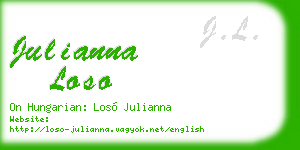 julianna loso business card